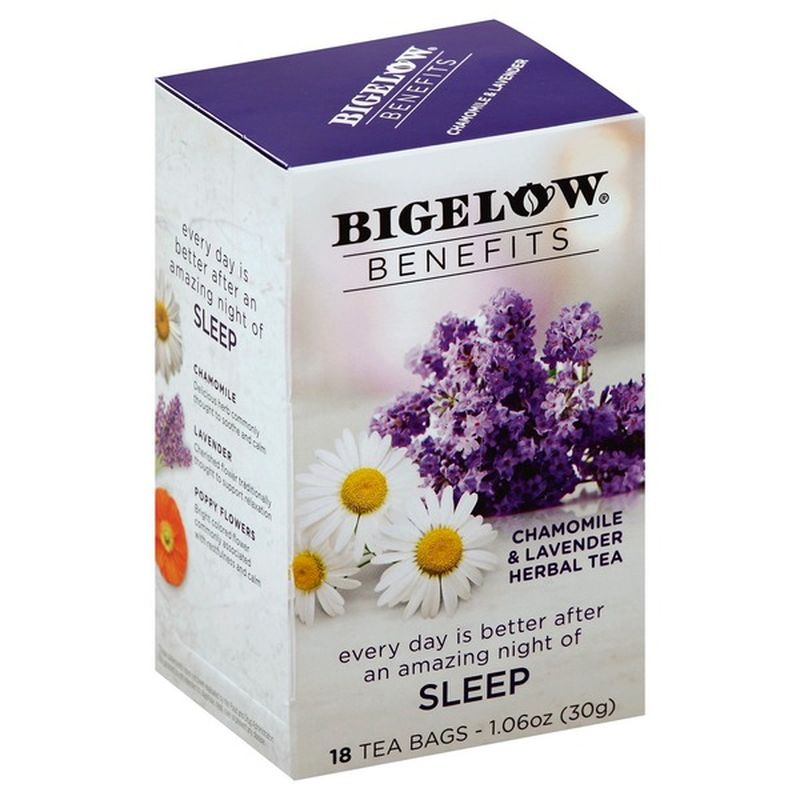 Bigelow Benefits Chamomile & Lavender Herbal Tea Bags (18 each) from Key Food Instacart