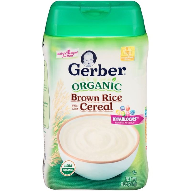 gerber organic baby rice cereal