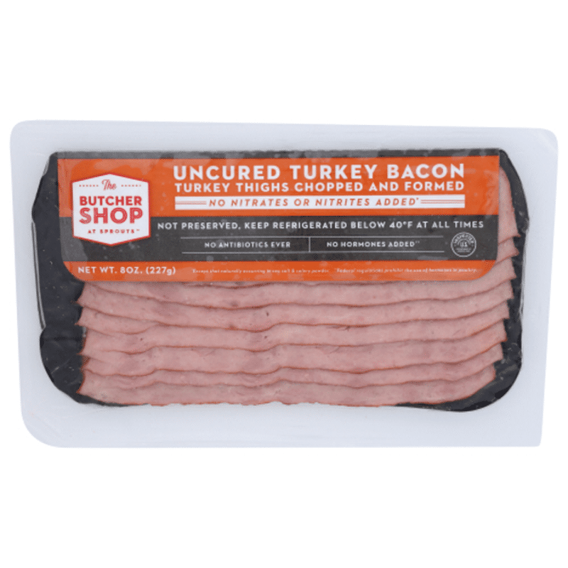The Butcher Shop Uncured Turkey Bacon (8 oz) Instacart