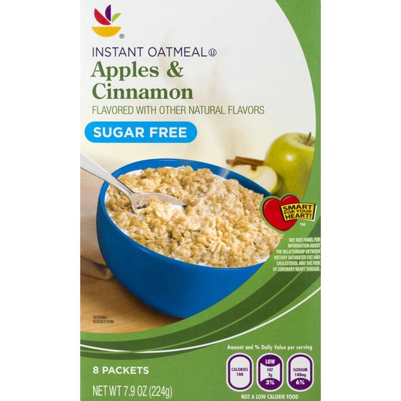 SB Instant Oatmeal, Sugar Free, Apples & Cinnamon