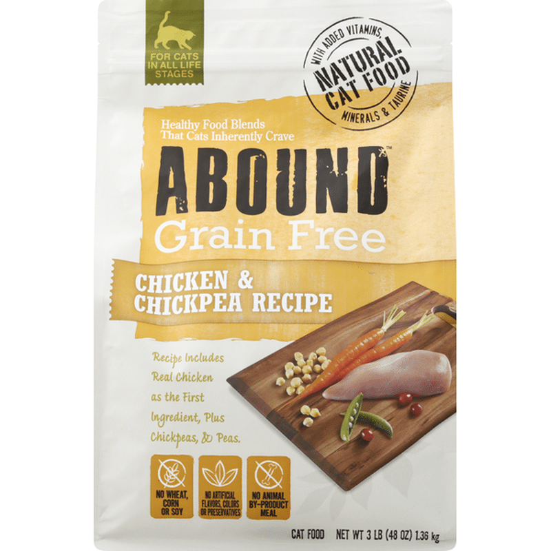 Abound Cat Food, Grain Free, Chicken & Chickpea Recipe (3 lb) Instacart
