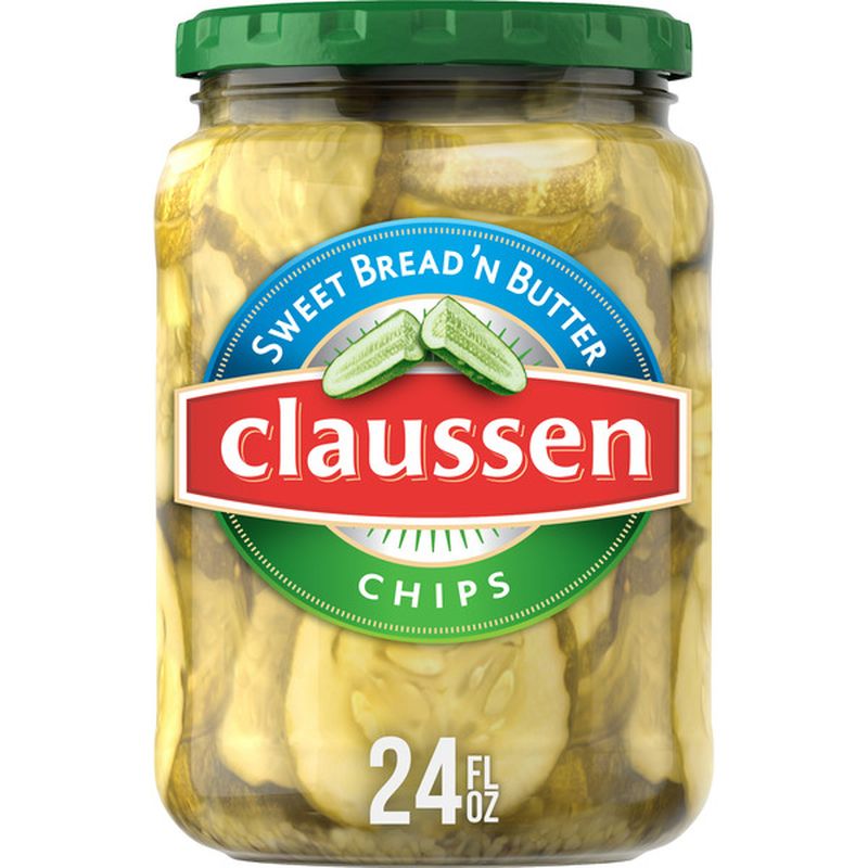 Claussen Sweet Bread N Butter Pickle Chips 24 Fl Oz Delivery Or Pickup Near Me Instacart