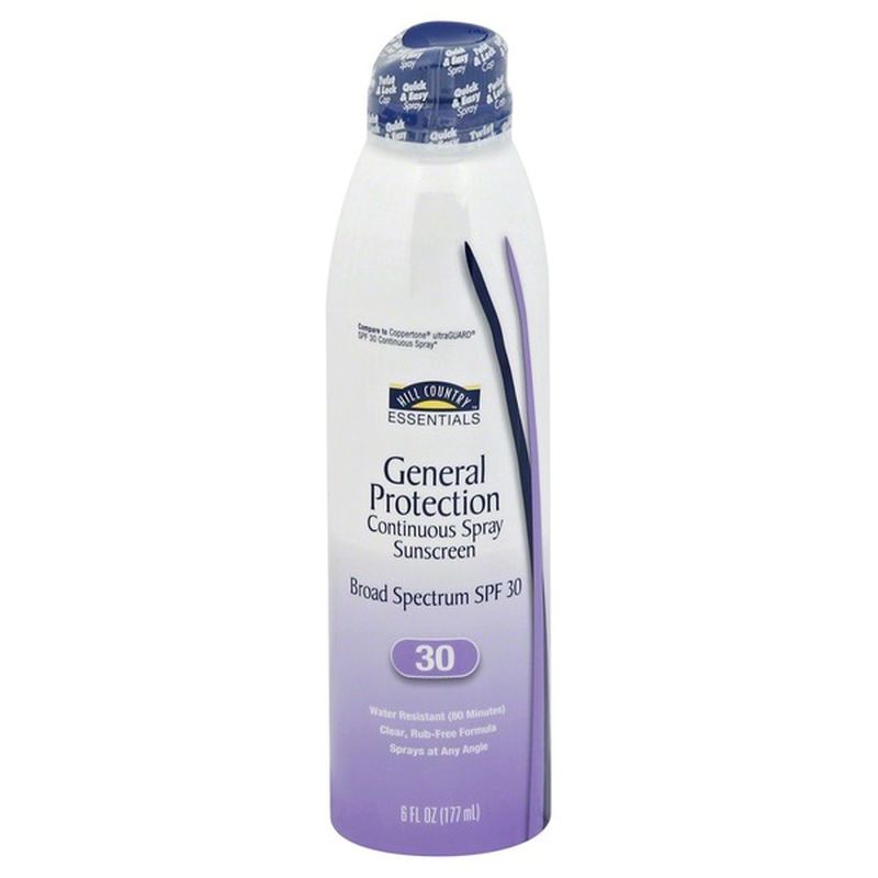 Hill Country Fare General Protection 30 SPF Sunscreen Spray