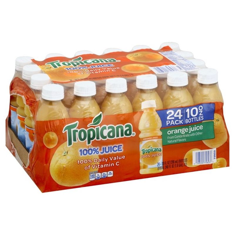 Tropicana Orange 100 Juice 10 Fl Oz Instacart