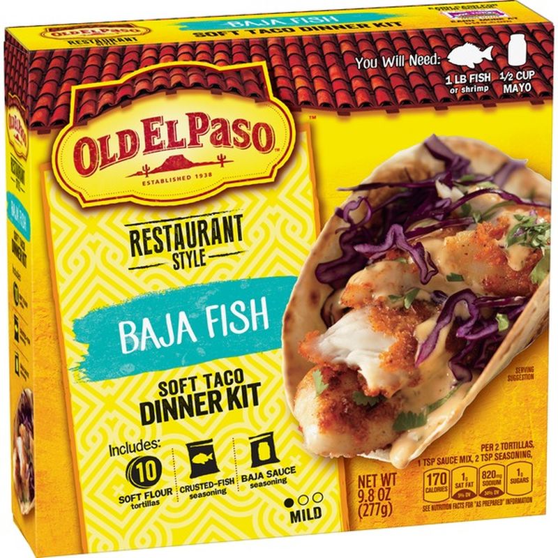 Old El Paso Restaurant Style Baja Fish Soft Taco Dinner Kit 9 8 Oz Instacart