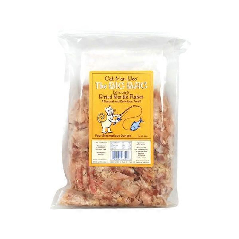 Cat Man Extra Large Dried Bonito Flakes for Cats (4 oz) Instacart