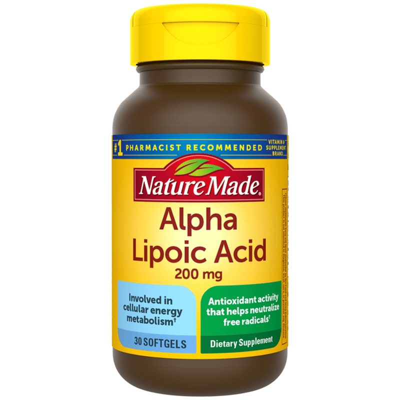 Nature Made Alpha Lipoic Acid 200 mg Softgels (30 ct) Instacart