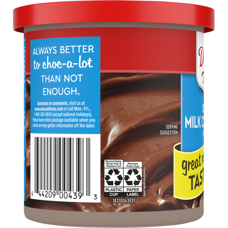 Duncan Hines Creamy HomeStyle Frosting Milk Chocolate (16 oz) Instacart