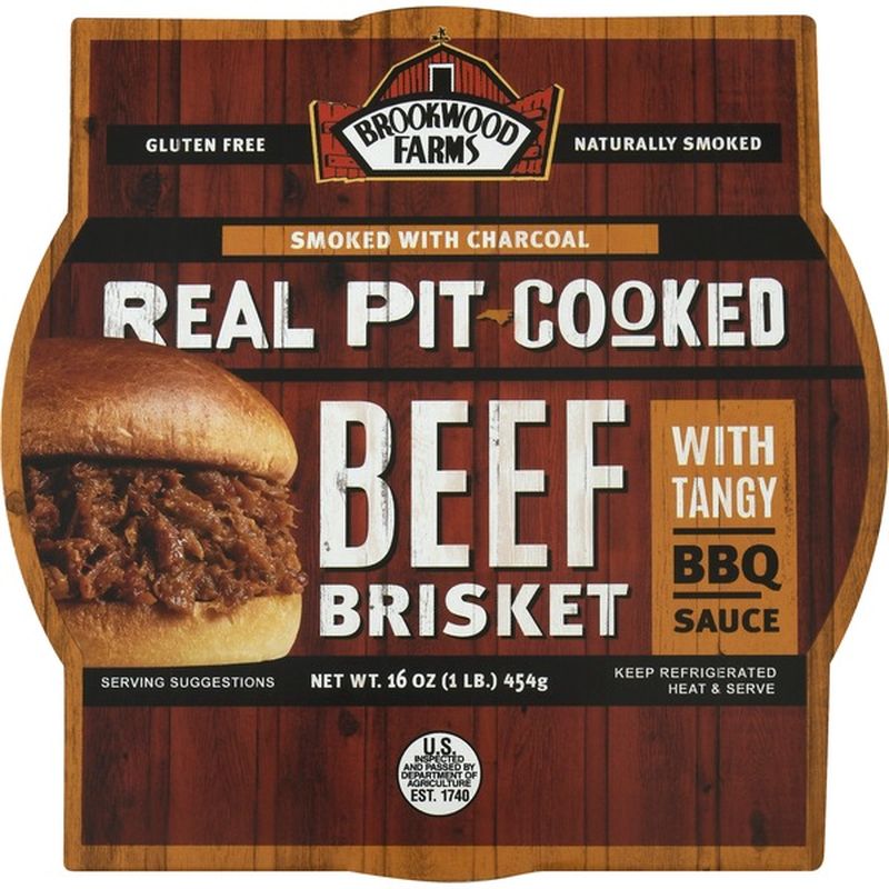 Brookwood Farms Beef Brisket, with Tangy BBQ Sauce (16 oz) Instacart