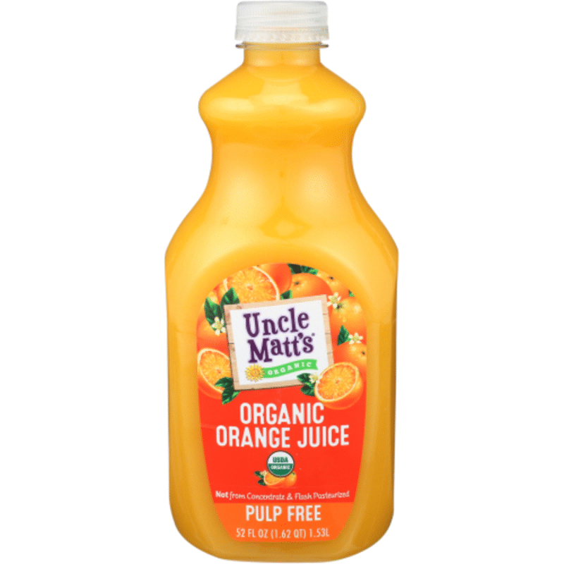 Uncle Matts Orange Juice Organic Pulp Free 52 Oz Instacart