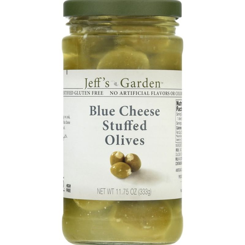 Jeff's Garden Stuffed Olives, Gluten Free, Blue Cheese (11.75 oz