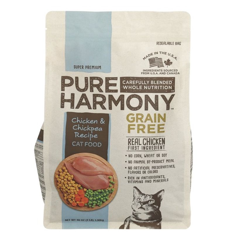 Pure Harmony Cat Food, Super Premium, Grain Free, Chicken & Chickpea