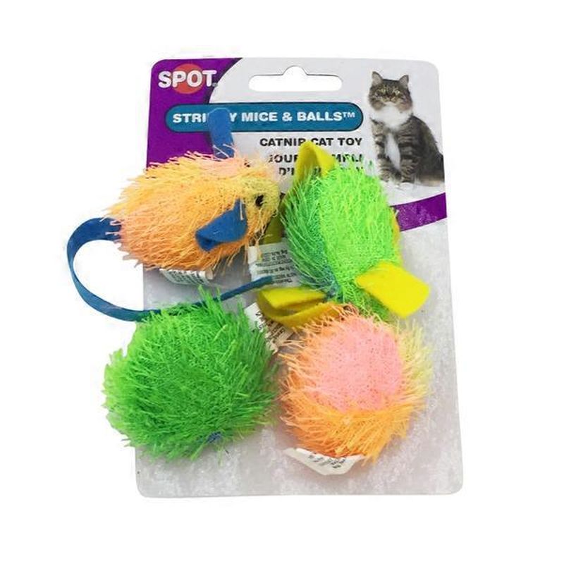 Ethical Stringy Mice And Ball With Catnip Cat Toy (4 ct) - Instacart