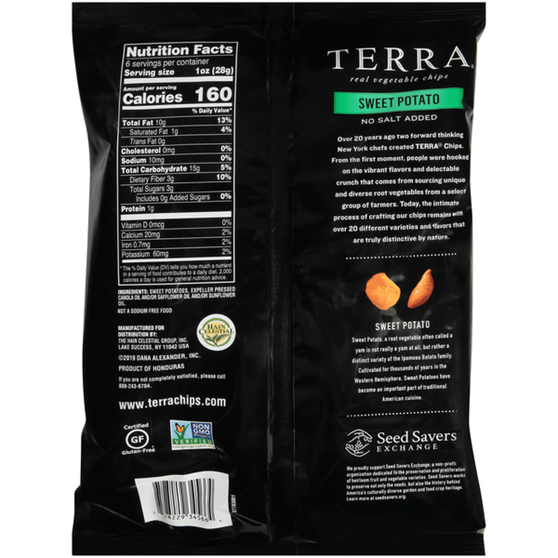 Terra Sweet Potato Real Vegetable Chips (6 oz) Instacart