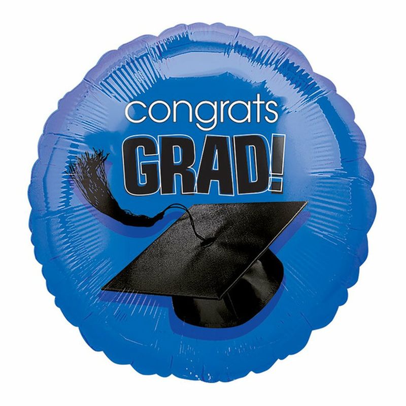 Mayflower 18" Congrats Grad Blue Balloon