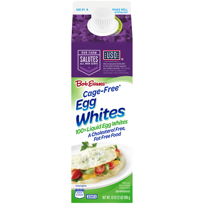 Bob Evans Farms CageFree Egg Whites (32 oz) Instacart