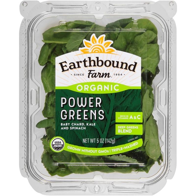 Earthbound Farm Organic Deep Greens Blend Power Greens (5 oz container ...