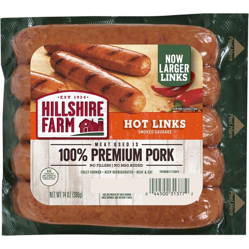 Hillshire Farm Hot Links Smoked Sausage (6 ct) Delivery or Pickup Near Me Instacart