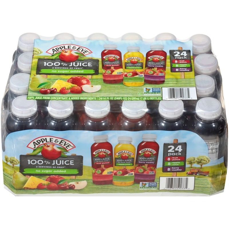 Apple & Eve Apple/Berry Medley/Fruit Punch Variety Pack 100 Juice (10