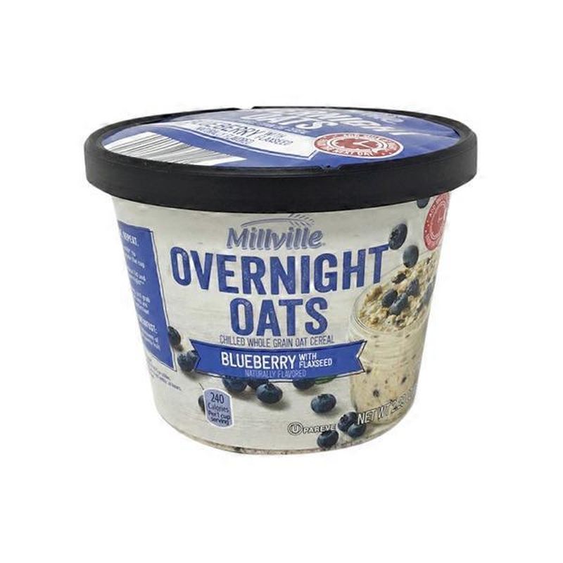 Millville Blueberry With Flaxseed Overnight Chilled Whole Grain Oat