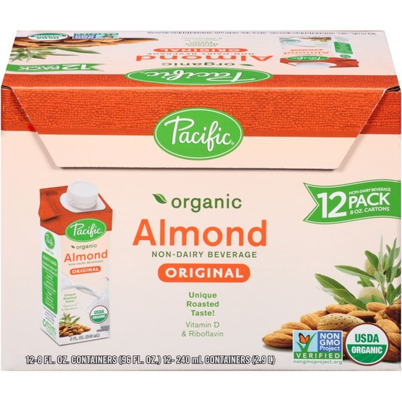 Pacific Organic Almond Original NonDairy Beverage (8 fl oz) Instacart