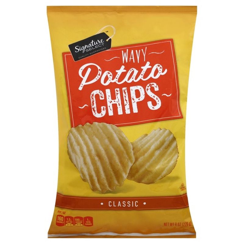 Signature Select Wavy Classic Potato Chips 8 Oz From Safeway Instacart 6287