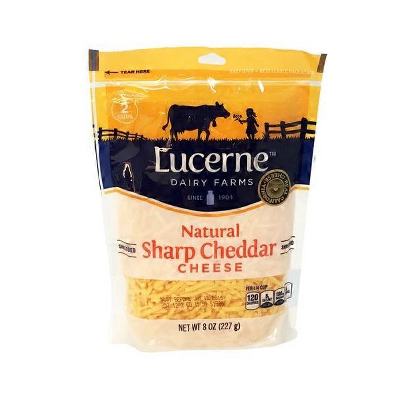 Lucerne Dairy Farms Shredded Sharp Cheddar Cheese (8 oz) from Safeway