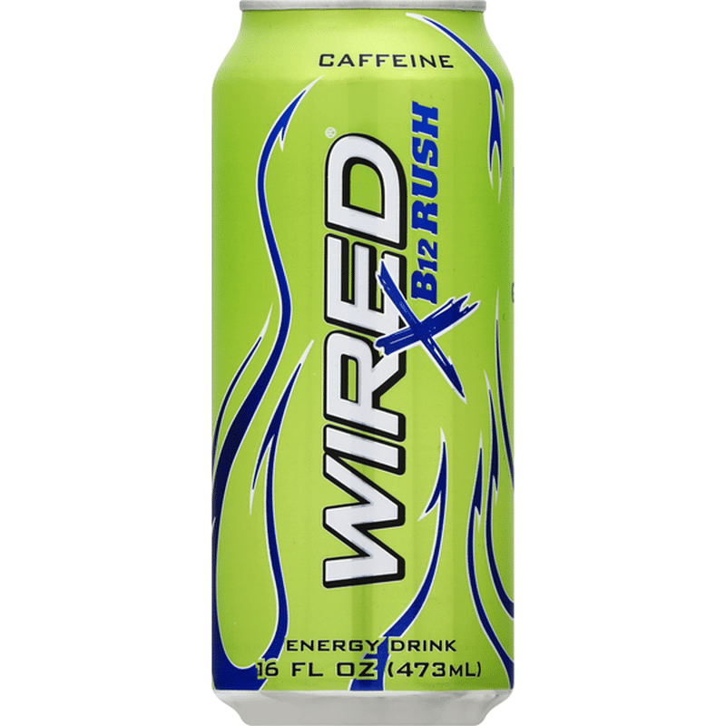 Wired Energy Drink B12 Rush 16 Oz Instacart