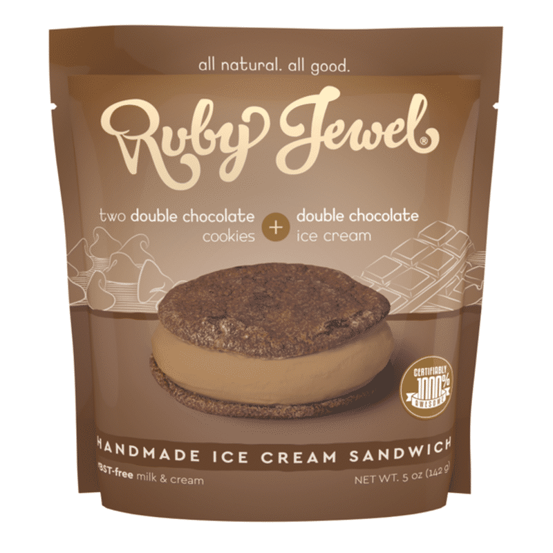Ruby Jewel Scoop Triple Chocolate Ice Cream Sandwich (5.25 fl oz