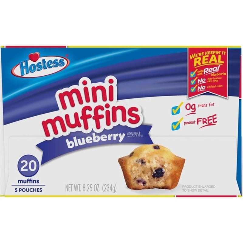 Hostess Blueberry Mini Muffins Pouches (8.25 Oz) From FoodsCo - Instacart