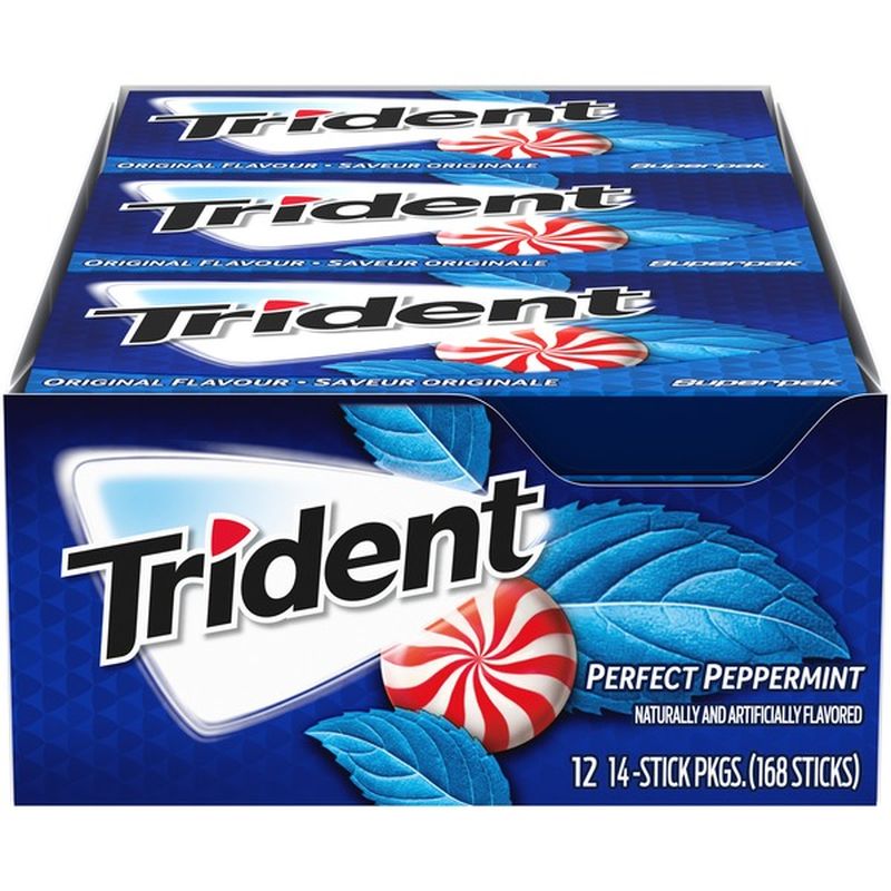 Trident Perfect Peppermint Gum (12 Each) - Instacart