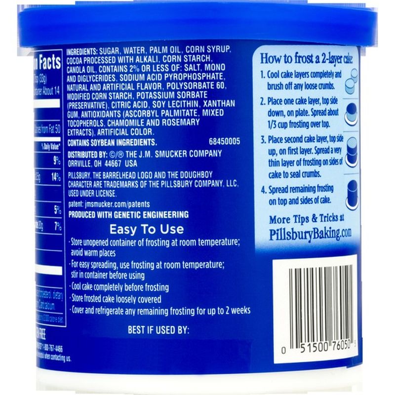 Pillsbury Creamy Supreme Frosting Chocolate Fudge (16 oz) from Kroger