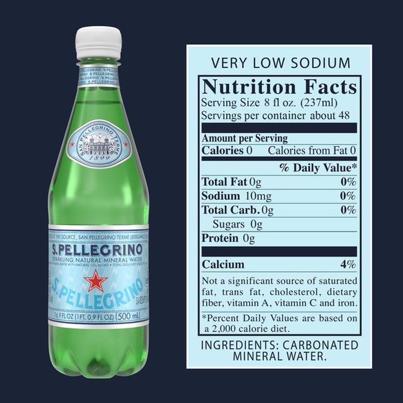 Pellegrino No Flavor Sparkling Water (16.9 oz) from Costco ...
