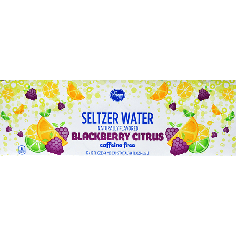 Kroger Blackberry Citrus Seltzer Water (12 fl oz ) Instacart