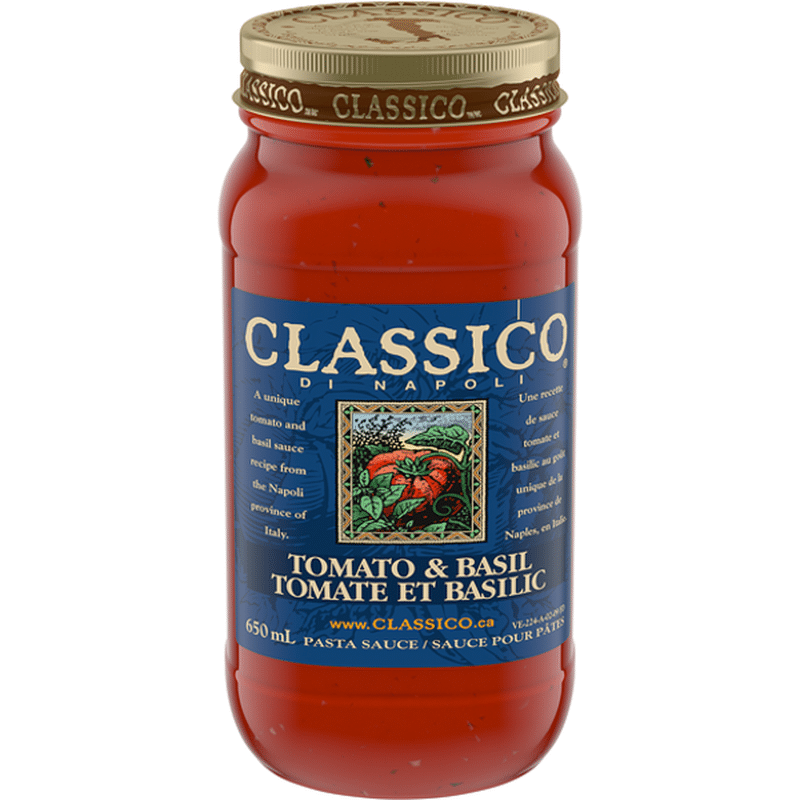 Classico Di Napoli Tomato & Basil Pasta Sauce (650 ml) Instacart