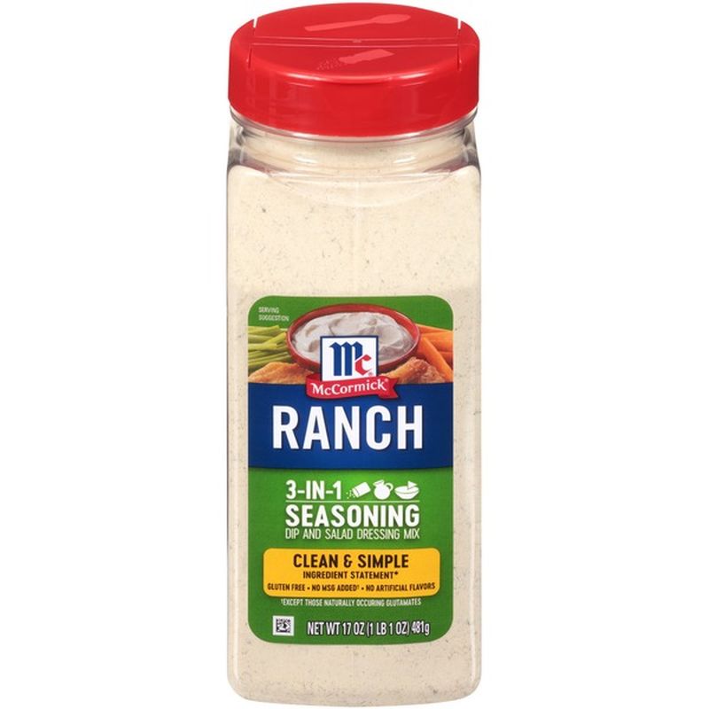 McCormick® Gluten Free Ranch Seasoning (17 oz) Instacart