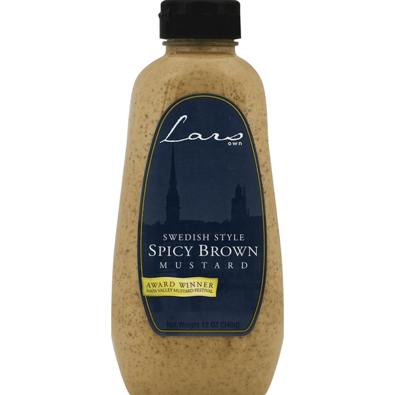 Lars Own Mustard, Swedish Style, Spicy Brown (12 oz) Instacart