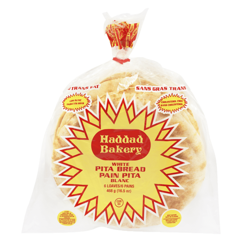 Haddad Bakery White Pita Bread Loaves