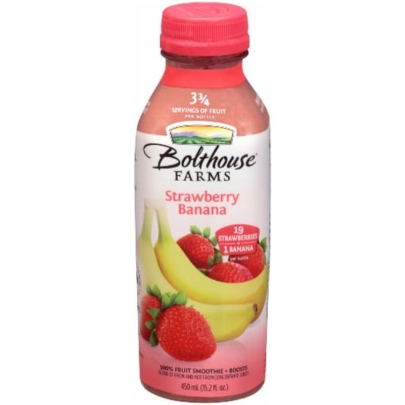 Bolthouse Farms 100% Fruit Juice Smoothie, Strawberry Banana (15.21 fl