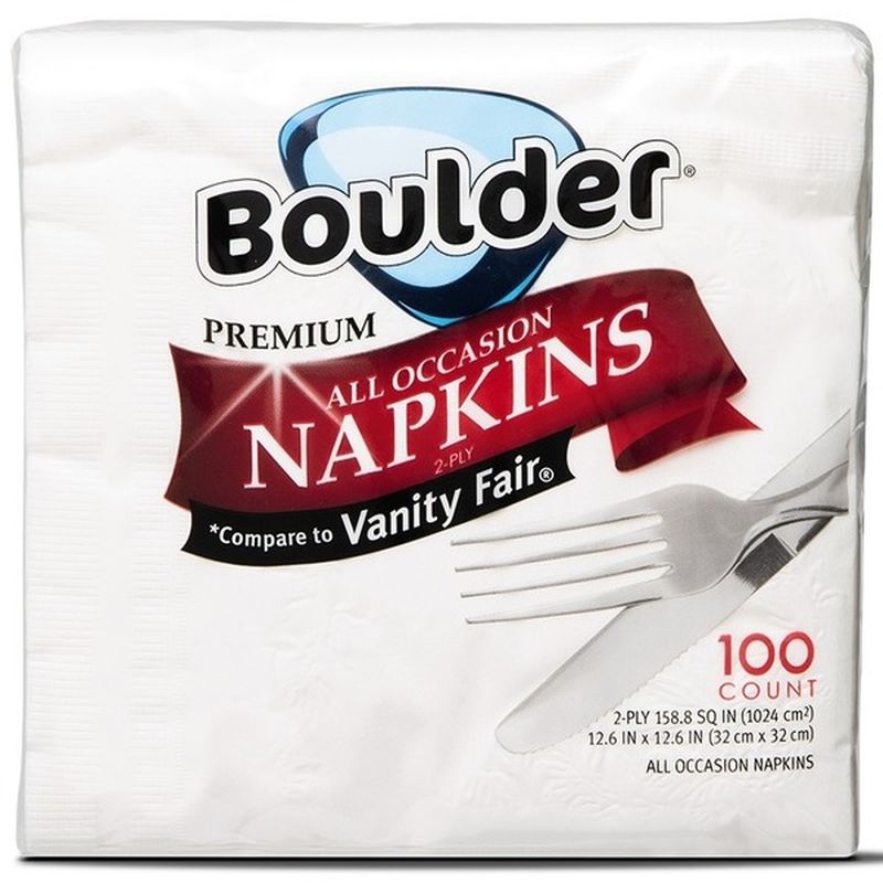 Boulder Premium All Occasion Napkins (100 ct) from ALDI Instacart