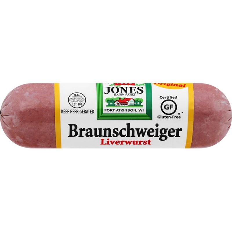 Jones Dairy Farm Braunschweiger Liverwurst (8 oz) - Instacart