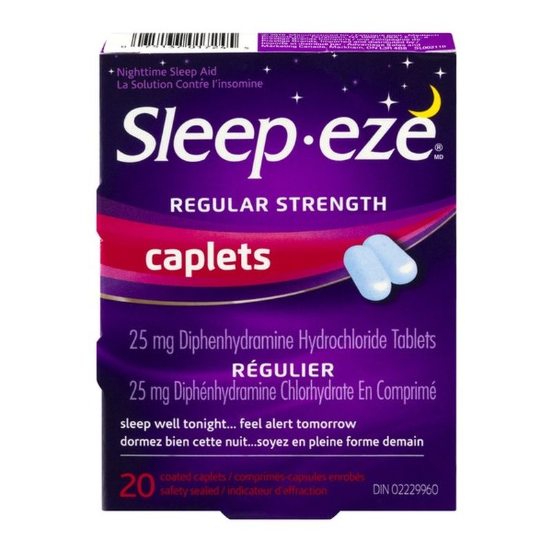 Sleep Eze Cn Sleep Eze Regular Strength Caplets Nighttime Sleep Aid Ct Sleep Eze Caplets