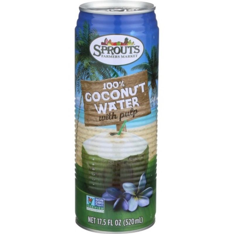 Sprouts 100 Coconut Water With Pulp (17.5 fl oz) Delivery or Pickup