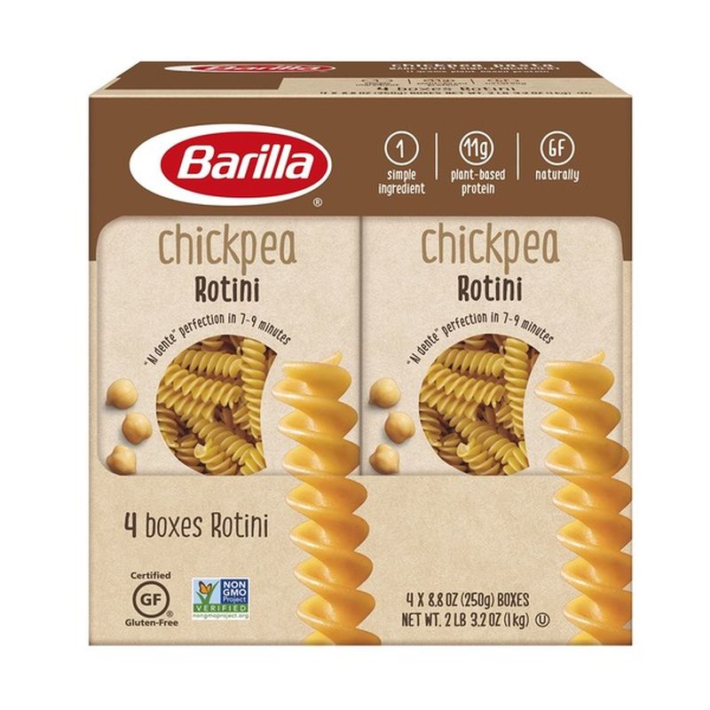 Barilla® Barilla Chickpea Pasta, Gluten Free Pasta, Rotini (Pack Of 4 ...