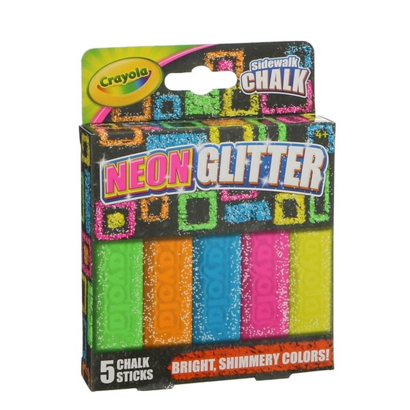 Crayola Neon Glitter Sidewalk Chalk