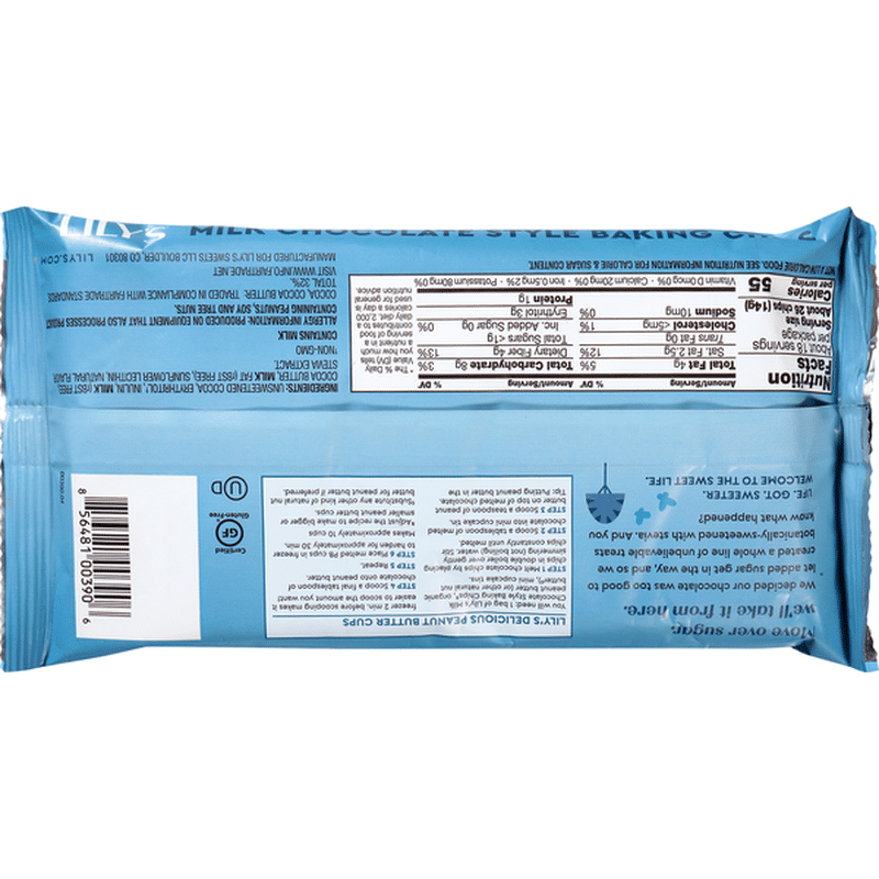 Lily's Baking Chips, Milk Chocolate Style (9 oz) Instacart