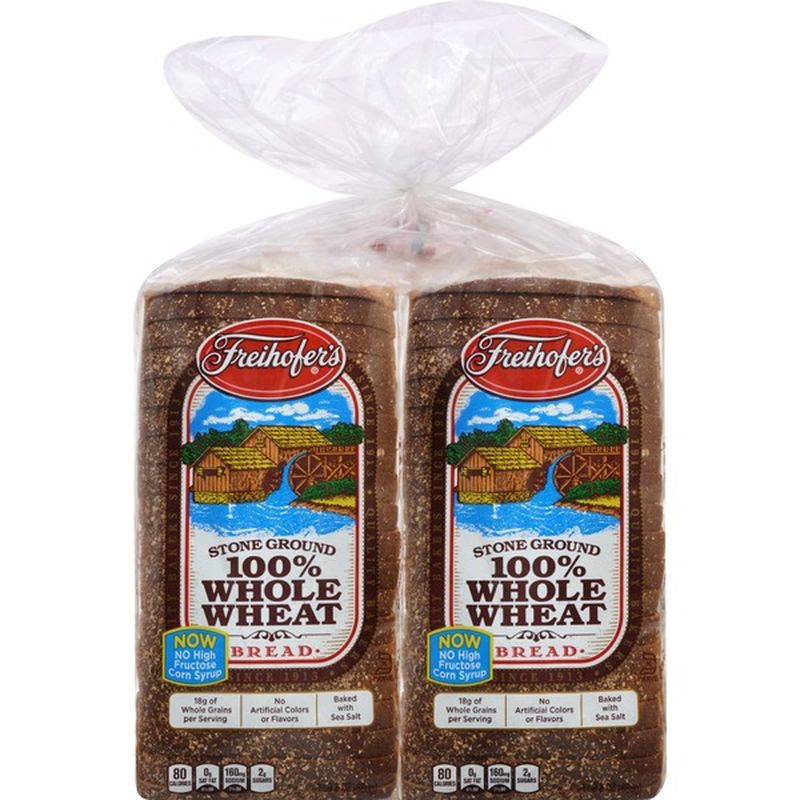 Freihofer's Stone Ground 100 Whole Wheat Bread (48 oz) Instacart