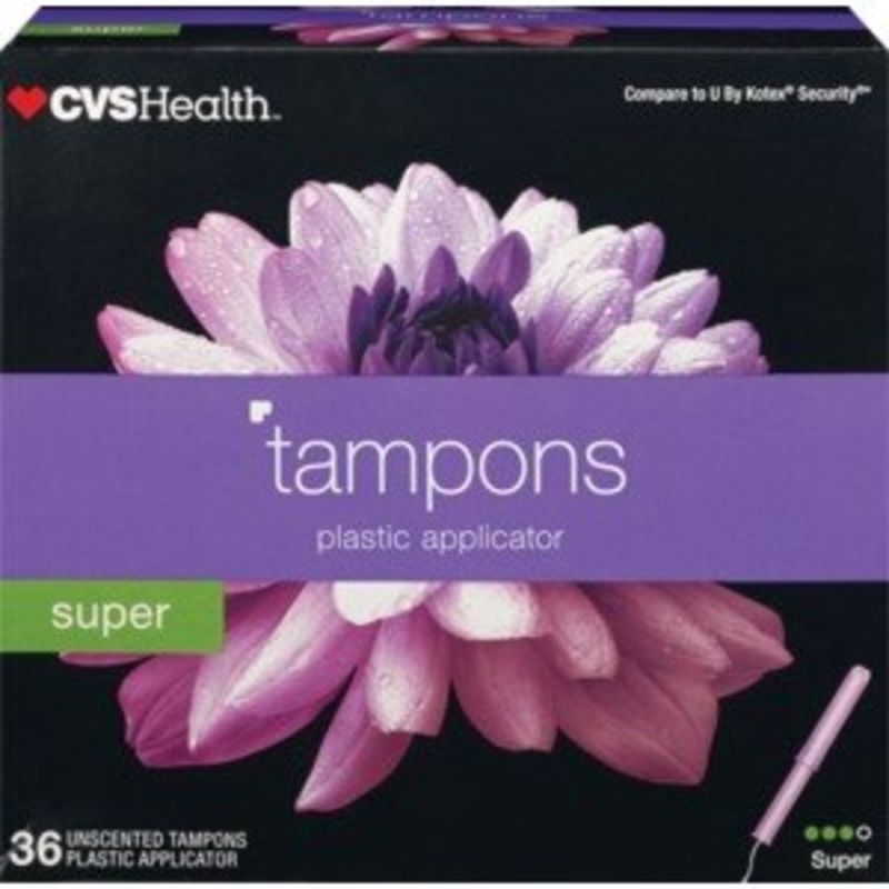 CVS Pharmacy Tampons Super Unscented (36 ct) Instacart