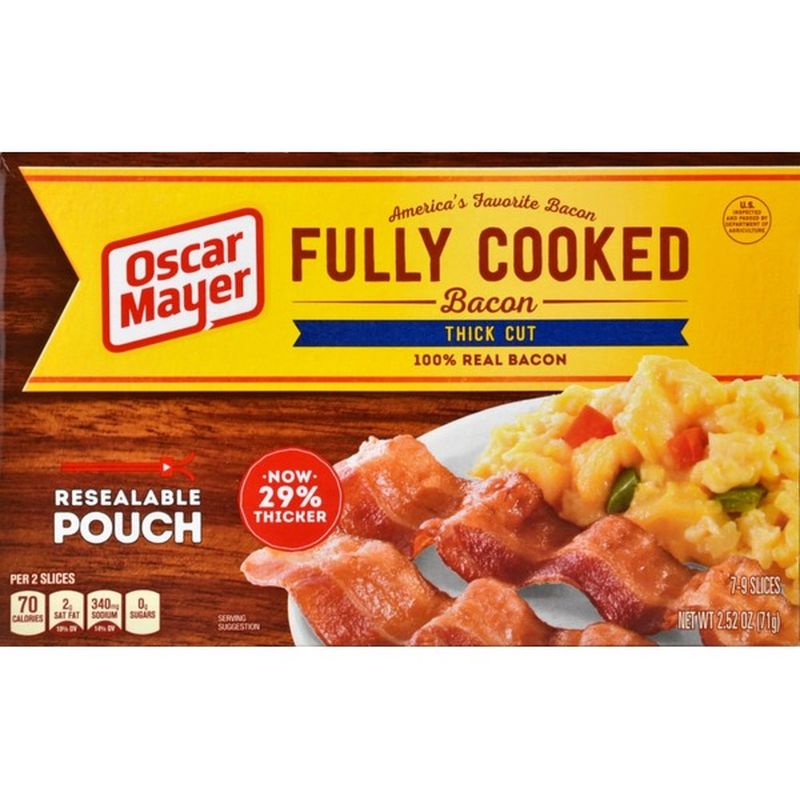 Oscar Mayer Thick Cut Fully Cooked Bacon (2.52 oz) from King Soopers