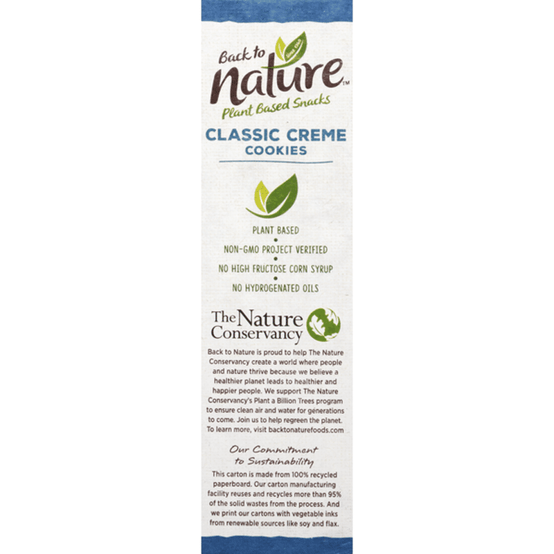 Back To Nature Cookies Classic Creme 12 Oz Instacart